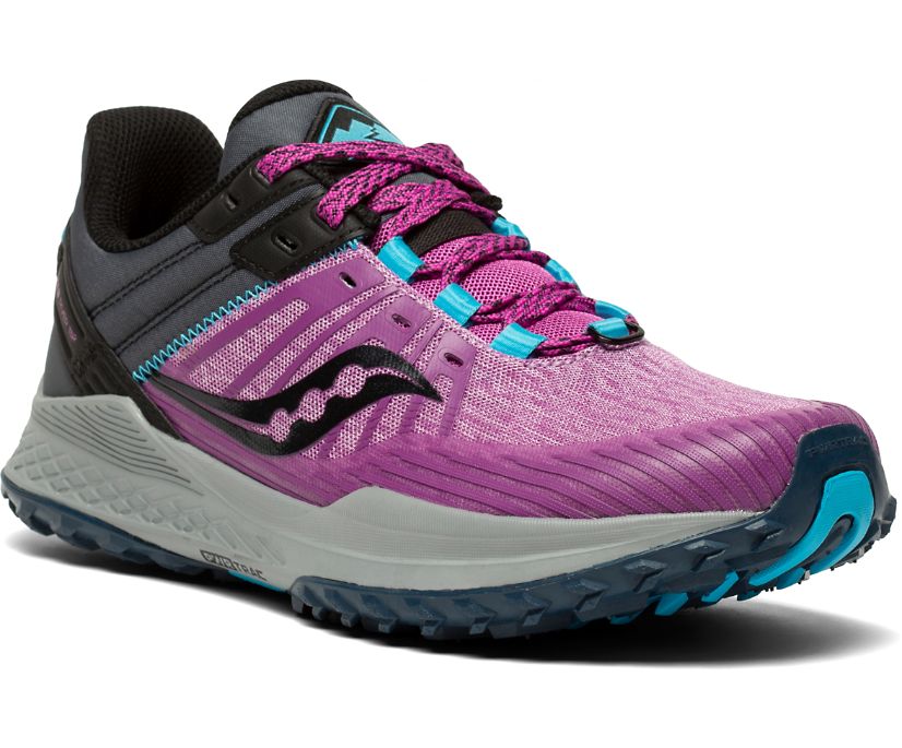 Saucony Mad River Tr 2 Women's Trail Running Shoes Purple / Grey | AU 225JPQJ